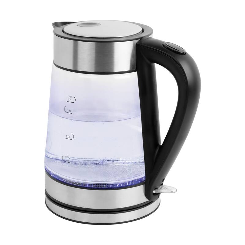Kalorik 1.7L Rapid Boil Electric Kettle with Blue LED Bed Bath