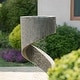 preview thumbnail 48 of 53, Glitzhome Modern Minimalist Spiral LED Polyresin Outdoor Fountain with Small Planter