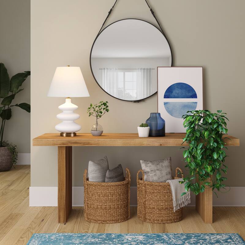 Carleta Matte White Triple Gourd Lamp