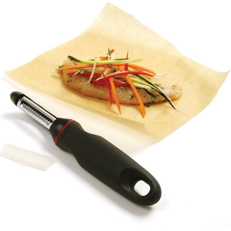Norpro Grip-EZ Handle Stainless Steel Blade Julienne Slicer / Veggie Peeler