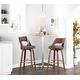 preview thumbnail 26 of 28, Carson Carrington Alingsas 30" Fixed-Height Bar Stool with Bent Wood Legs & Round Footrest (Set of 2)