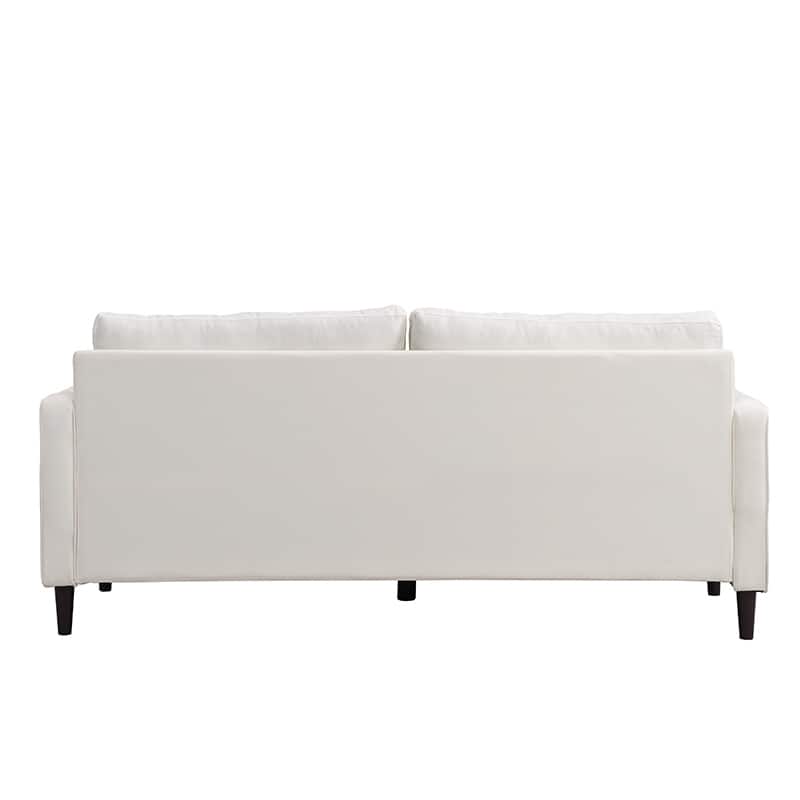74 inch High Resilience 3 Seater Sofa Wooden Frame Comfy Modern Upholstered Beige
