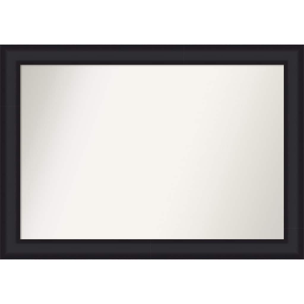 Oliver Non-Beveled Wood Framed Bathroom Vanity Wall Mirror