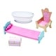 preview thumbnail 8 of 8, Teamson Kids - Dreamland Castle Play Vanity Set - White / Pink - 23.5"W x 12.5"L x 46.5"H
