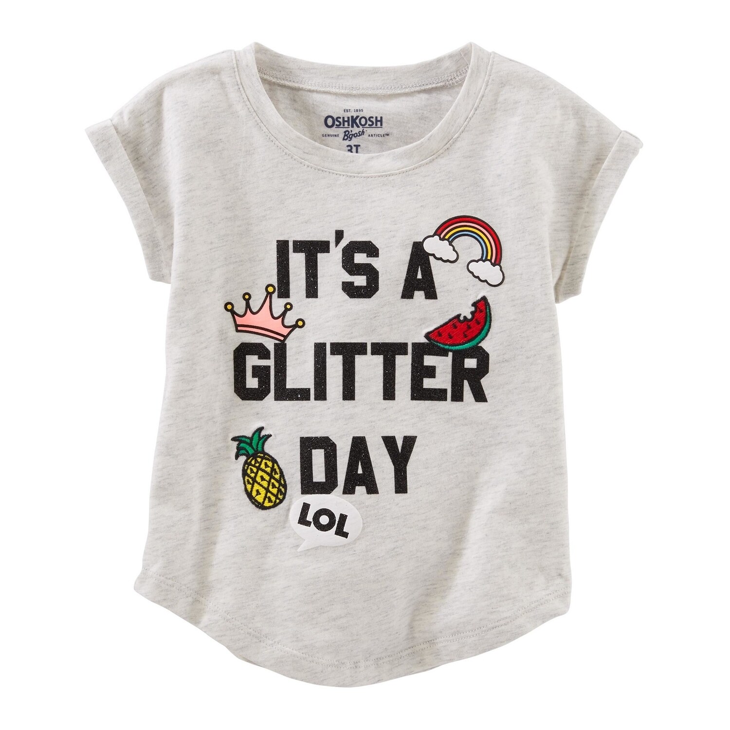 Shop Oshkosh B Gosh Baby Girls Sparkle Tee 9 12 Months