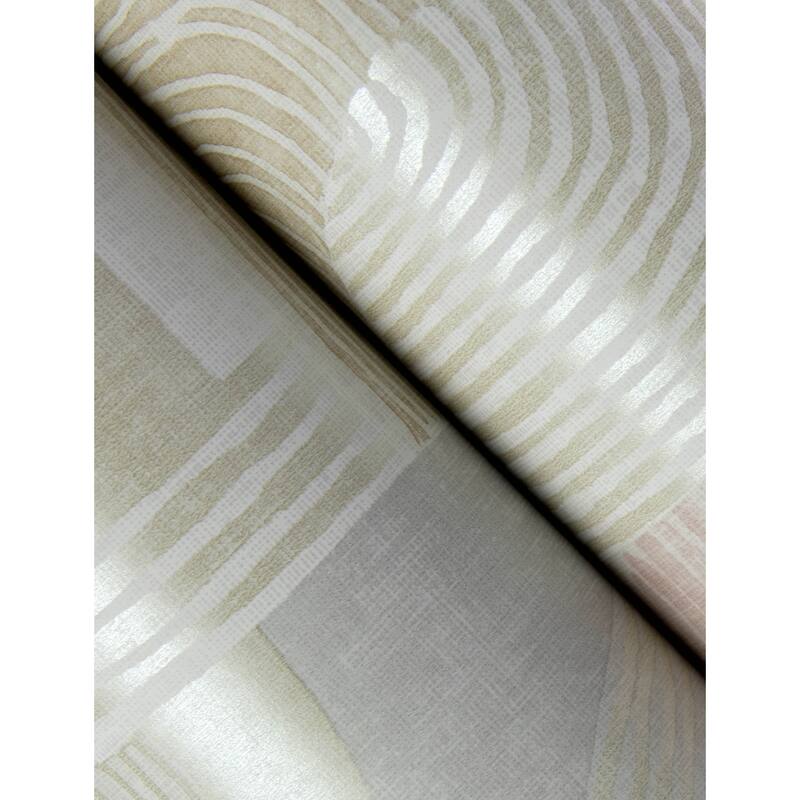 A-Street Prints Hollace Mauve Geometric Wallpaper