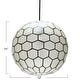 preview thumbnail 32 of 56, Capiz Honeycomb Globe Pendant Light
