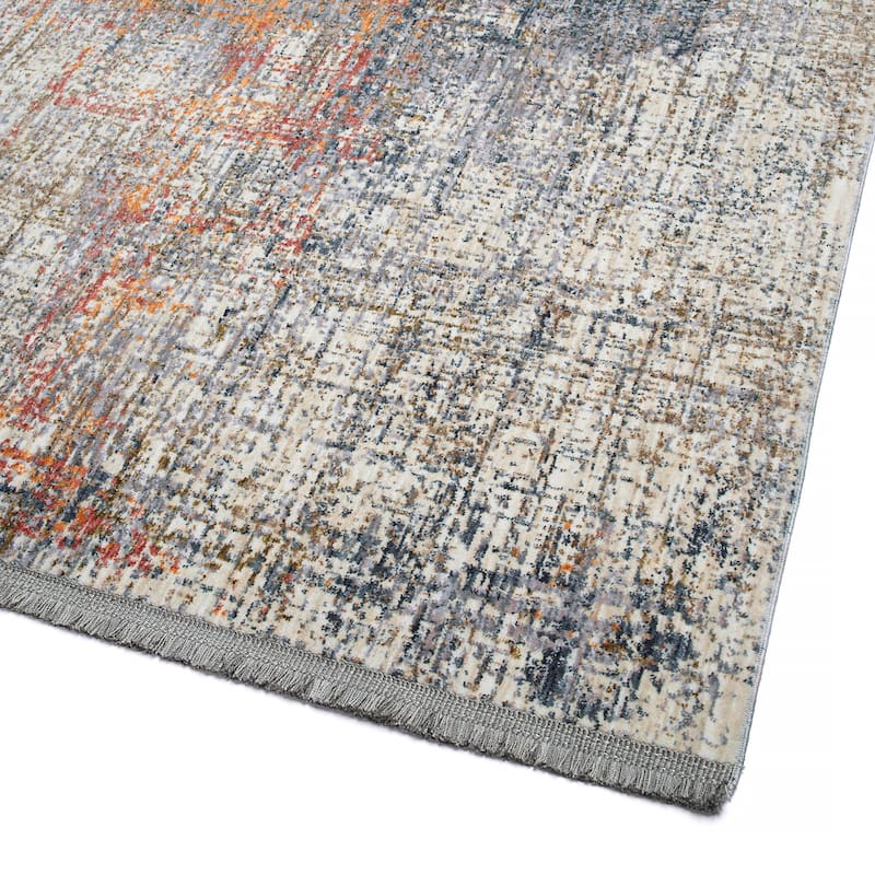 Modern Abstract Cut Pile Rectangle Throw Rug - 1.10x 2.6