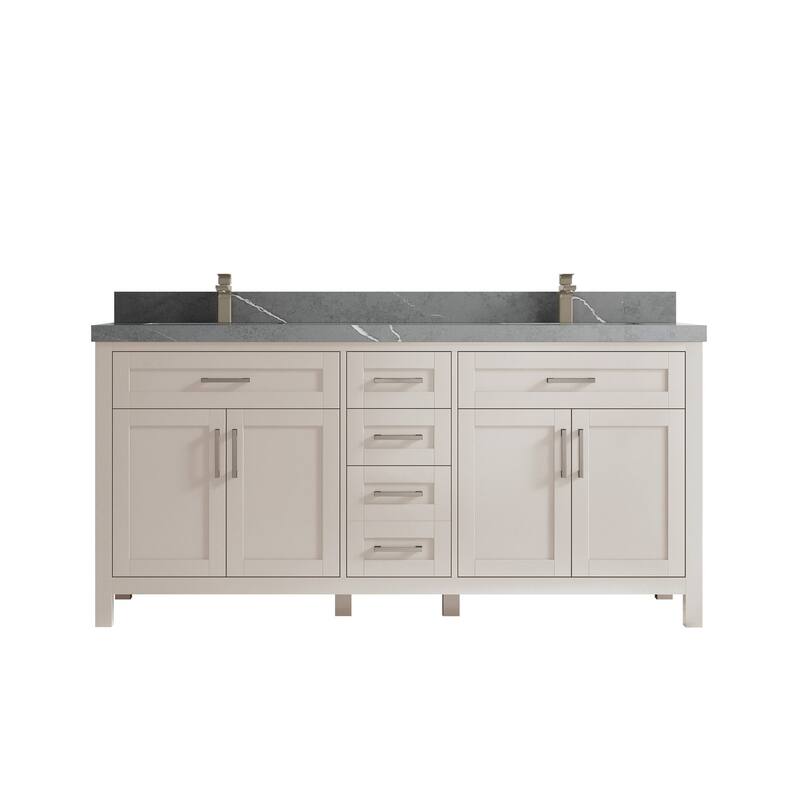 Willow Collections 72 in. W x 22 in. D Cambridge Double Sink Bathroom Vanity with Countertop