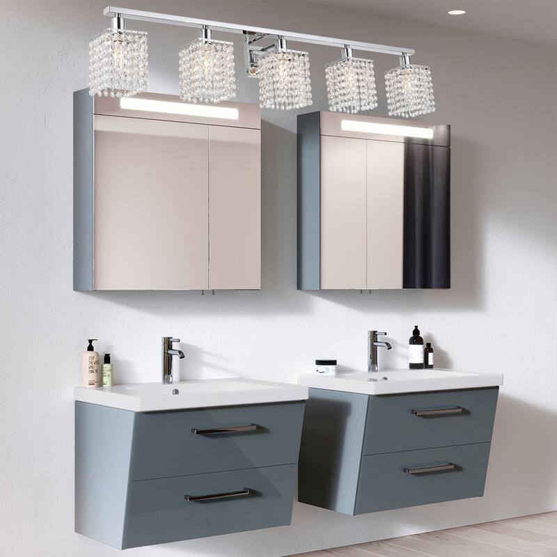 Modern Bathroom Lights with Crystal Shape