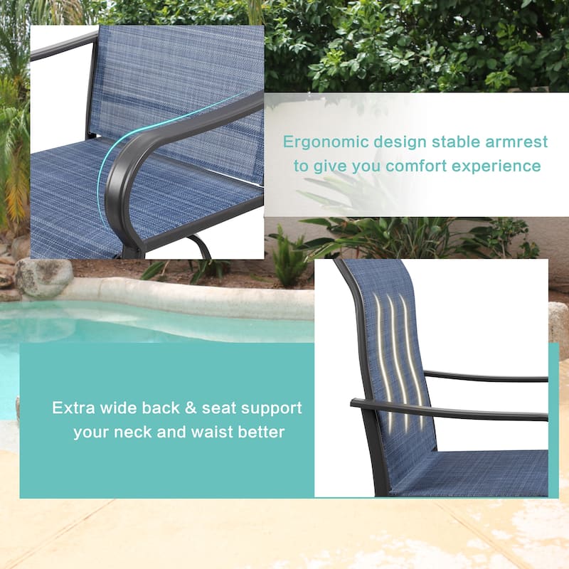 Futzca Patio Swivel Bar Bistro Set or Swivel Bar Stools