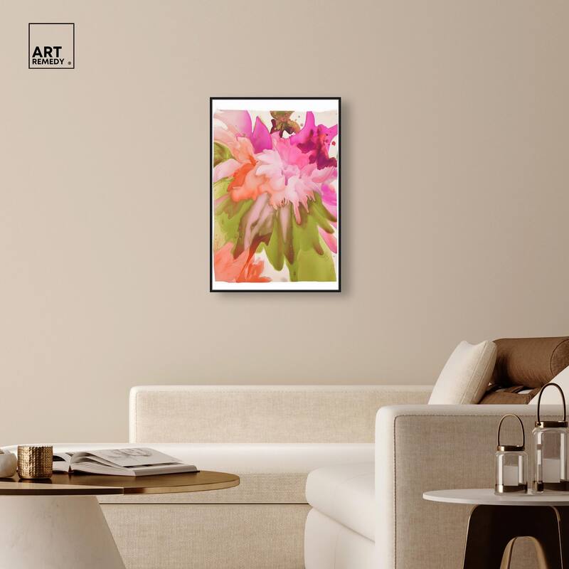 Vibrant Fluidity Floral IV Canvas by Art Remedy
