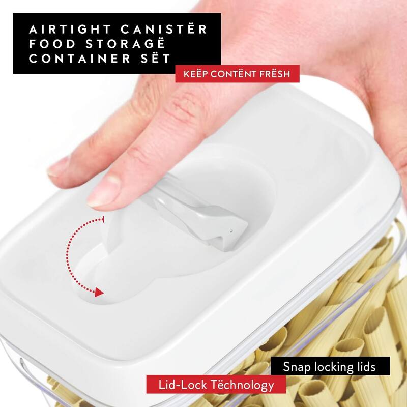 DWËLLZA KITCHEN 0.3L Airtight Food Storage Containers with Lids Set of 6