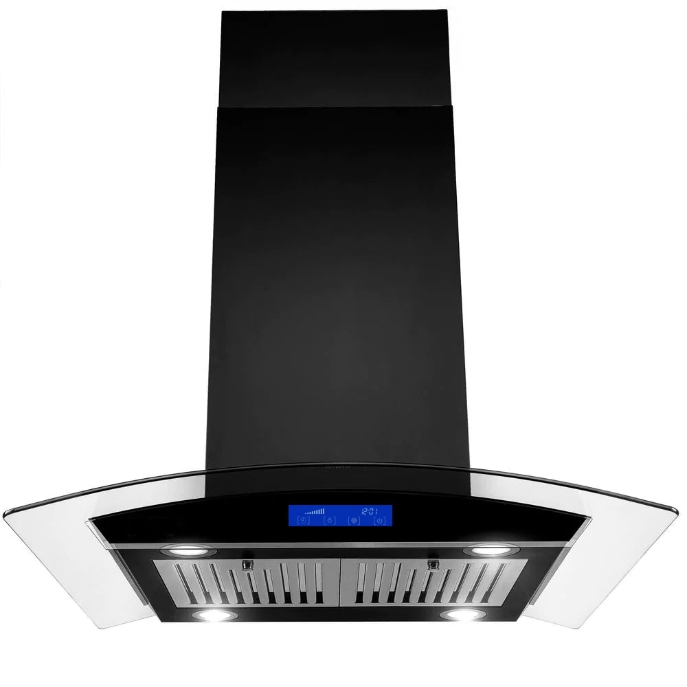 Hauslane 36 Inch Island Range Hood - Stainless Steel