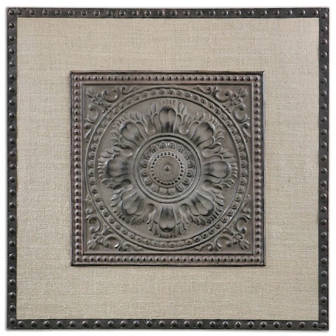 Uttermost Filandari Stamped Metal Wall Decor - Rust Bronze