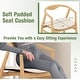 preview thumbnail 10 of 8, Gymax Set of 2 Leisure Bamboo Armchair Accent Chair w/ Curved Back &