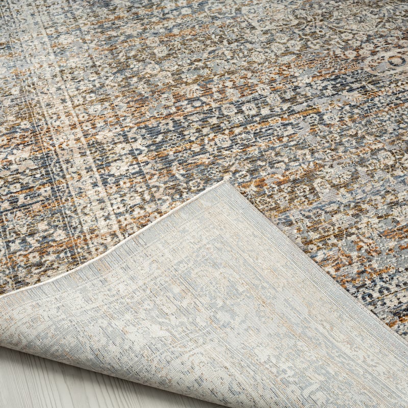 Camilla Vintage Blues/Rust Area Rug