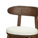 preview thumbnail 22 of 24, Christopher Knight Home - Ashley Contemporary Upholstered Round Cushion Bar Stools with Rubberwood Frame, Set of 2