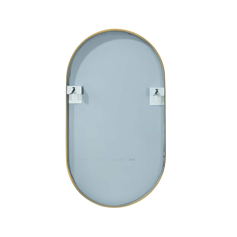 Miajadas Oval Aluminum Framed Wall Mount Mirror