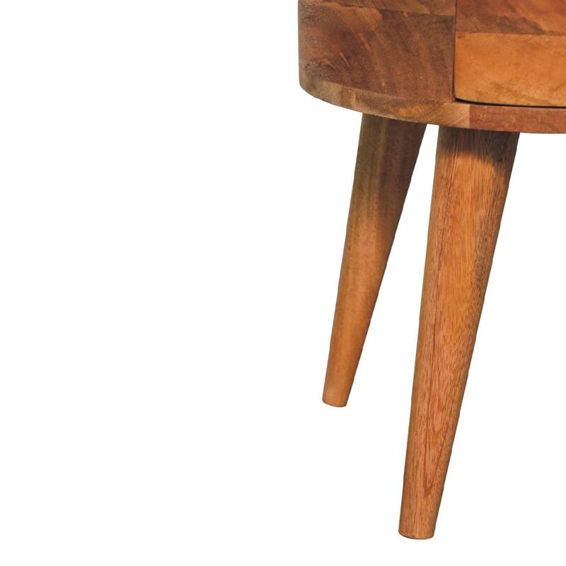 Nightstand with Storage Drawer & Solid Wood Tabletop,For Bedroom, Living Room
