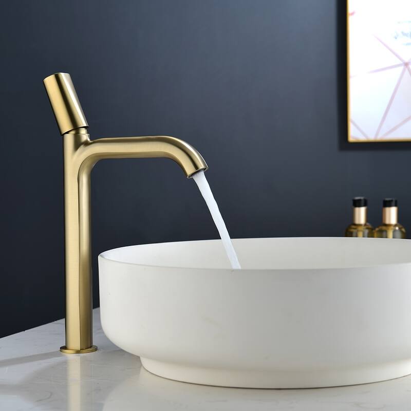 Modern Single Handle Bathroom Vessel Faucet