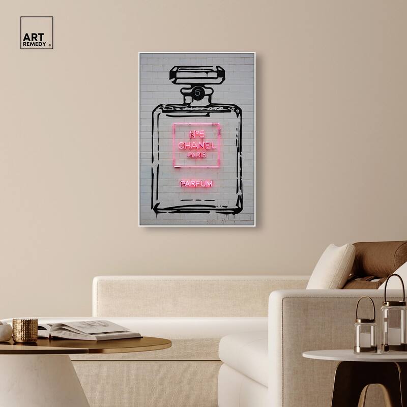 Parisian Perfume Canvas by Art Remedy