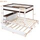 preview thumbnail 14 of 17, Full-Over-Full Bunk Bed with Twin size Trundle, Storage and Desk,with 2 USB and 2 three-holes Plugs