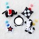 preview thumbnail 6 of 4, The Peanutshell Montessori Neutral Musical Crib Mobile for Baby Boys and Girls, Black and White - Multi
