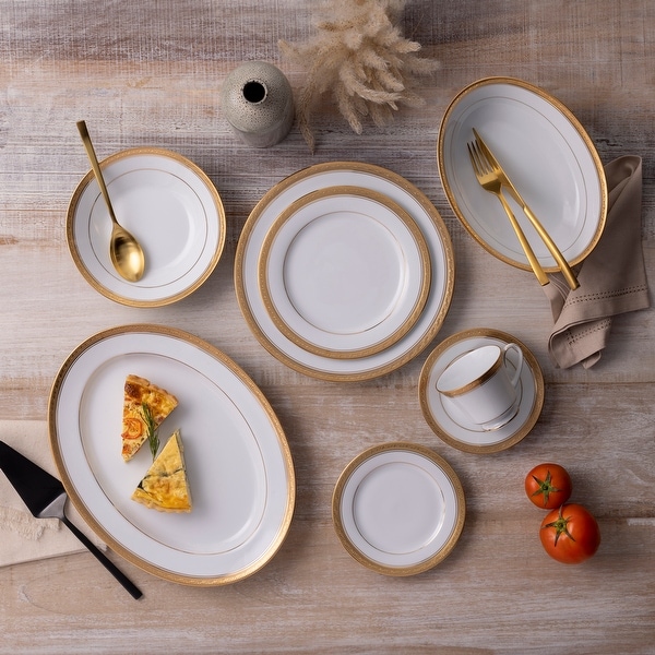 Noritake Crestwood 50-Piece Dinnerware Set, Service for 8 - Bed
