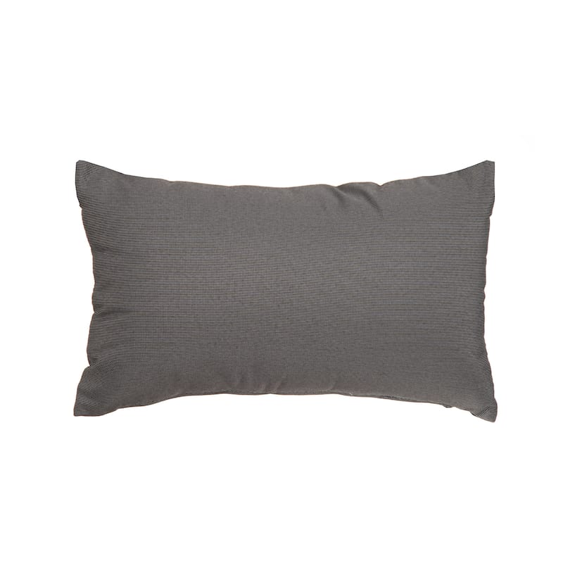 Soleil Rectangle Indoor/ Outdoor Accent Pillow Cushion beige - Charcoal