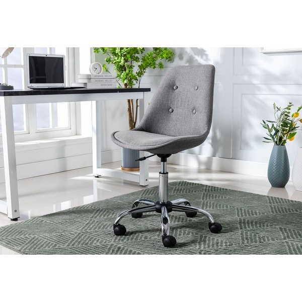 Porthos Swiveling Upholstered Home Office Chair Bed Bath
