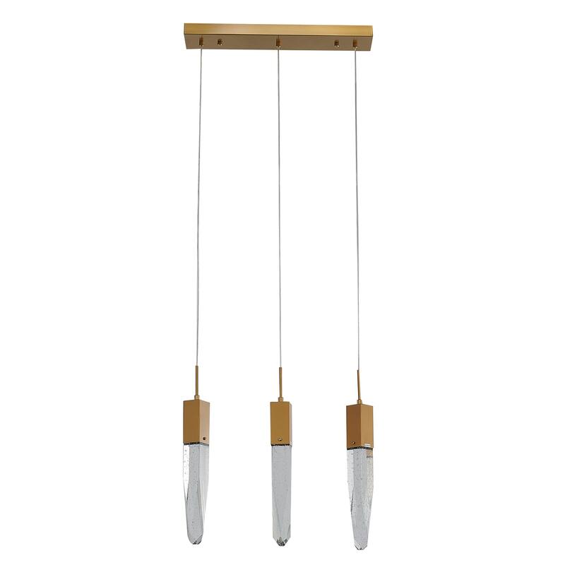 Gold Island Lighting With Clear Bubble Crystals Bed Bath & Beyond