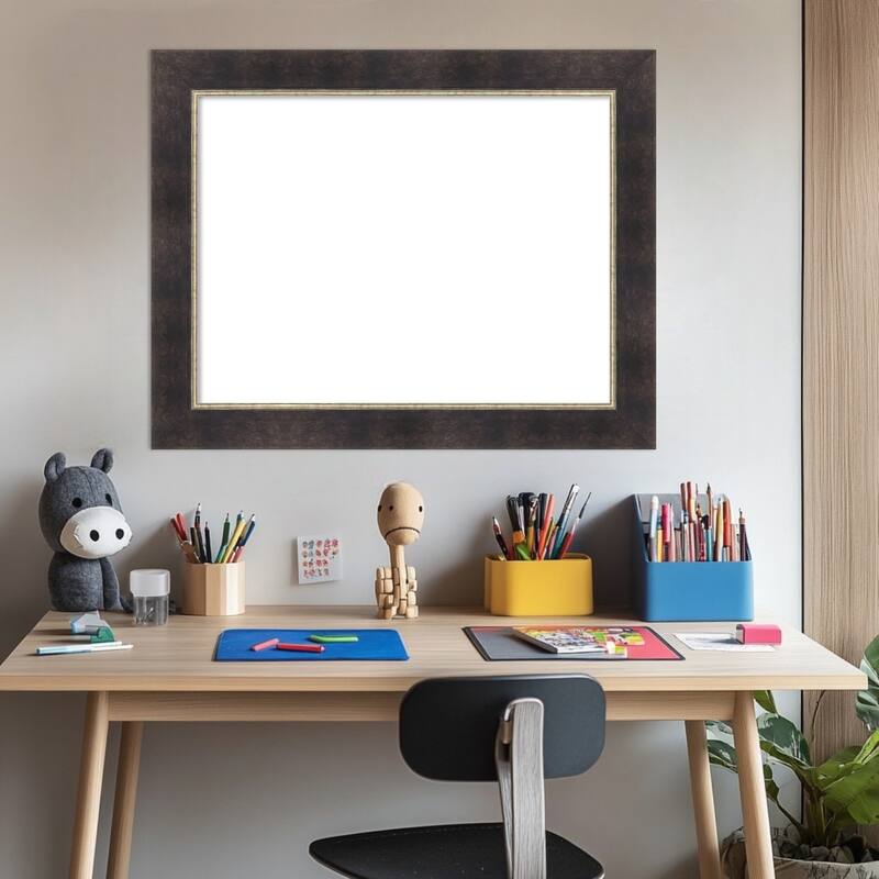 Odin Antique Bronze Framed Dry Erase Magnetic Board