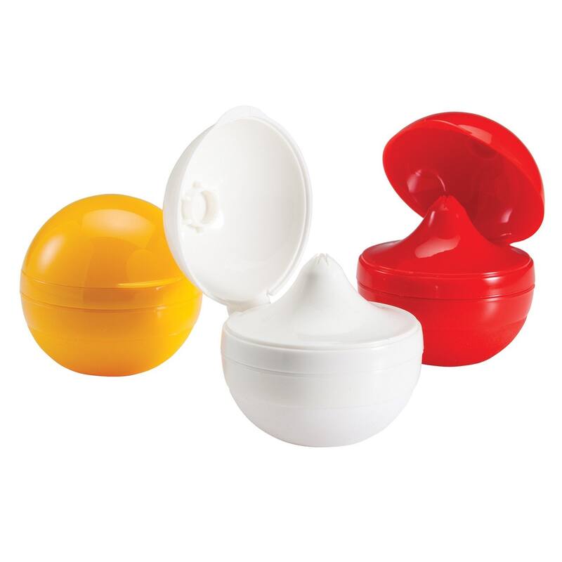 Hutzler Condiments To-Go Sauce Pod - Perfect for On The Go Lunches & Snacks - 1 of Each Color