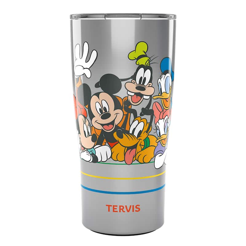 Tervis Traveler Disney Mickey Group Triple Walled Insulated Tumbler Travel 20oz, Stainless Steel