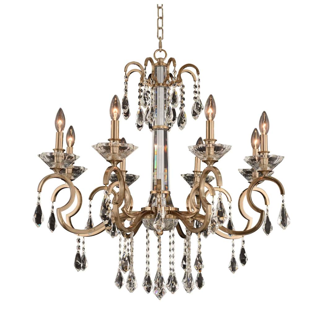 Allegri 031651-FR001 Valencia 8 Light 32" Wide Taper Candle Style