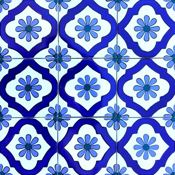 5 Sq. Ft. (45 tiles) Backsplash Design 4x4 Pool Kitchen Bathroom Wall ...