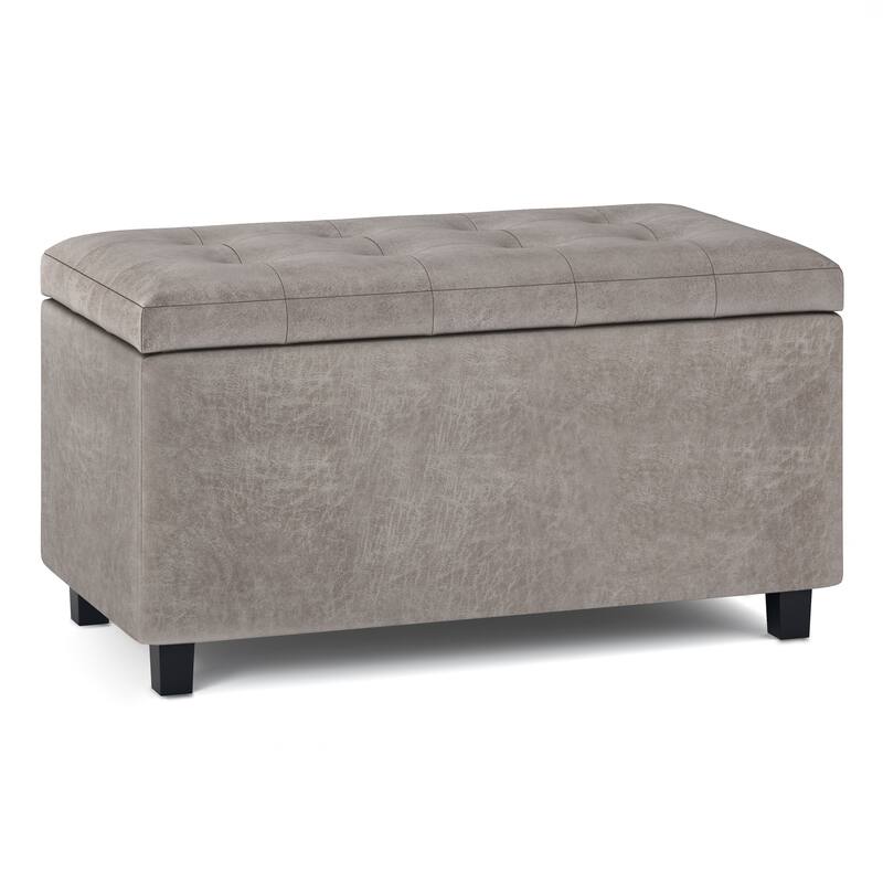 WYNDENHALL Essex 34-in. Wide Rectangular Storage Ottoman