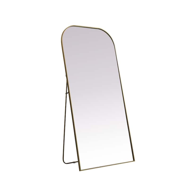 Indigo Home Metal Frame Arch Full Length Mirror 35x72 Inch