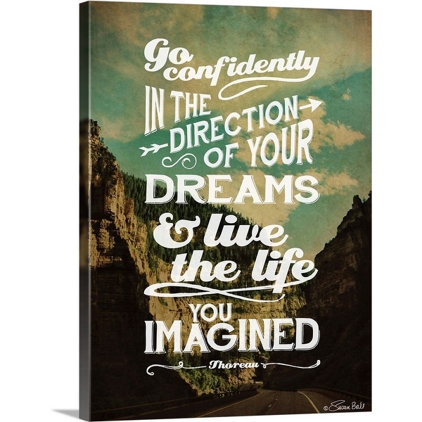 "Go Confidently" Canvas Wall Art