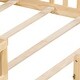 preview thumbnail 14 of 12, Full-Size Montessori Floor Bed with Bookcase, Blackboards and Guardrails, Solid Wood Platform Bed with Storage Headboard