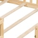 preview thumbnail 14 of 12, Natural Full Size Plywood Montessori Floor Bed with Bookcases, Blackboards, Guard rails
