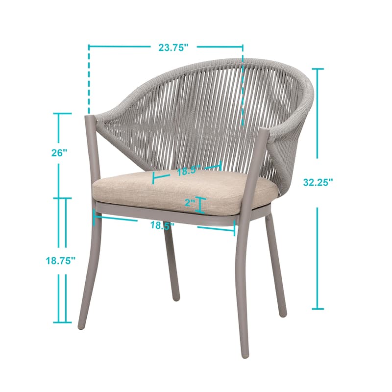 Two PCS Assembled Wicker chairs with cushions