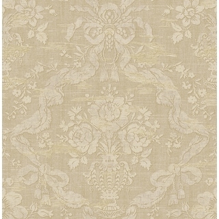 Seabrook Designs Roosa Floral Damask Unpasted Wallpaper