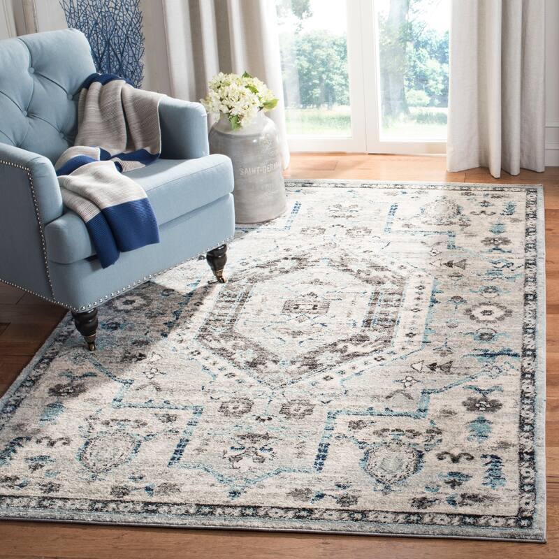 SAFAVIEH Madison Darline Vintage Boho Oriental Rug - 9' x 12' - Grey/Dark Grey