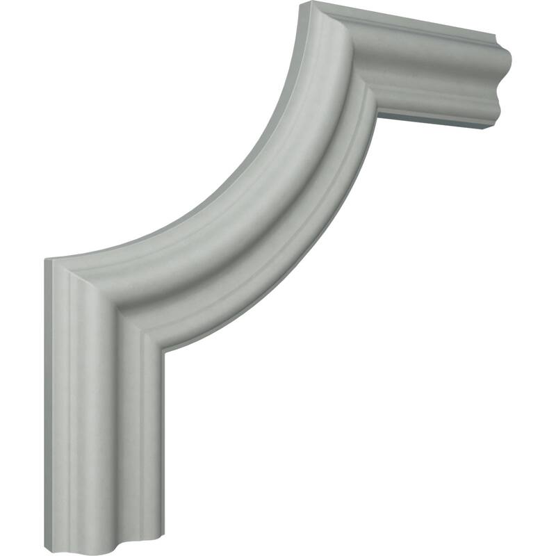 8"W x 8"H x 3/4"P Seville Panel Moulding Corner (matches moulding PML01X00SE)