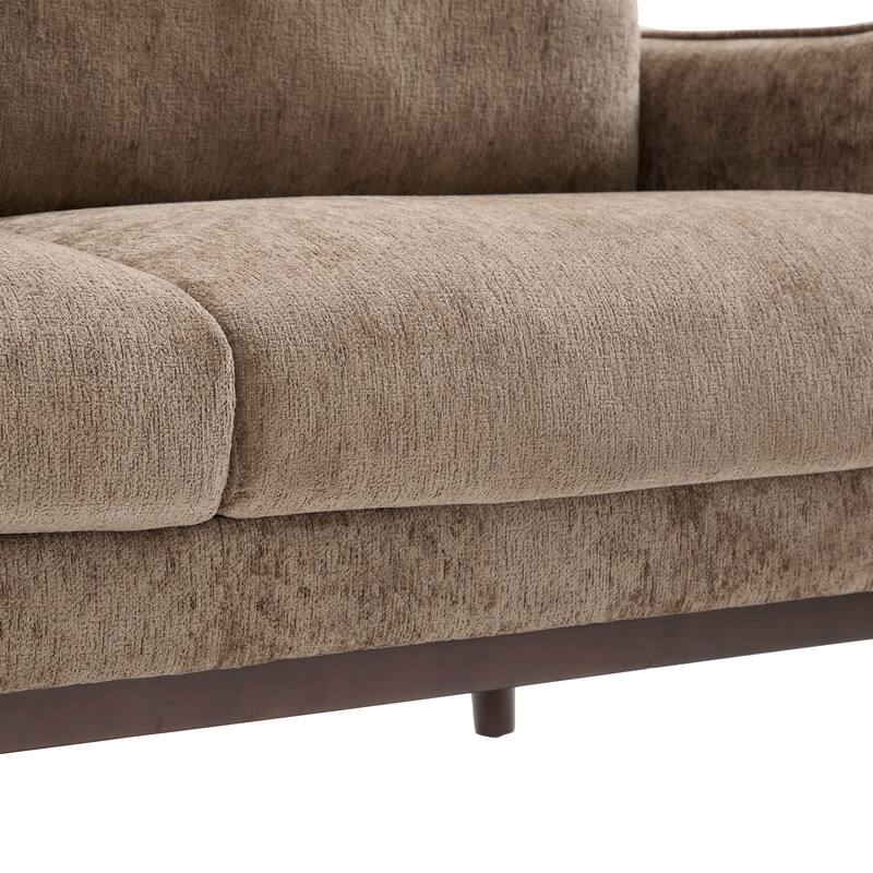 Christopher Knight Home - Lovina Modern Upholstered Loveseat Sofa with Spacious Seating and High-Density Cushioning.