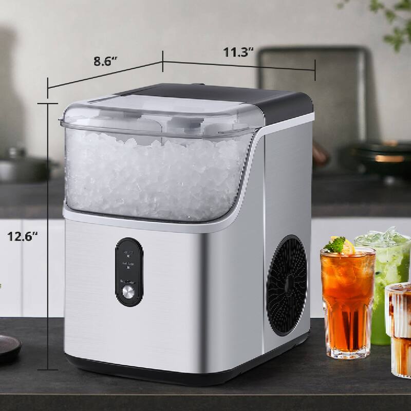 Countertop Ice Maker Machine with Self-Cleaning, 36Lbs/24Hrs