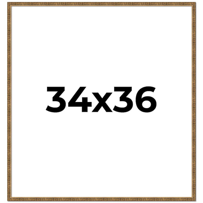 34x36 Frame Gold Kingsley Distressed Solid Wood Picture Frame Width