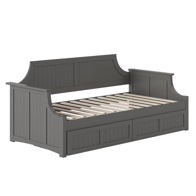 Cambridge Twin Wood Daybed with Set of 2 Drawers